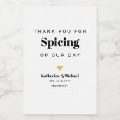 Merci pour épingler notre Étiquette de bouteille d (Étiquettes simples)