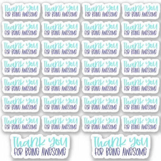 Merci pour être génial - Sticker Vinyl (Devant)