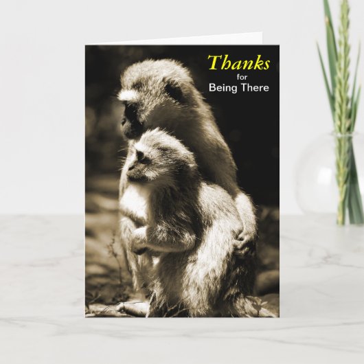 Merci pour être là cardent (Devant)