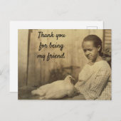 Merci pour être ma carte postale d'ami (Devant / Derrière)