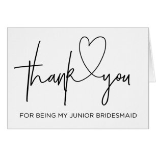 Merci pour être ma demoiselle d'honneur junior