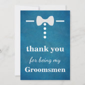 Merci pour être mes garçons d'honneur (Devant)