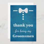 Merci pour être mes garçons d'honneur (Devant / Derrière)