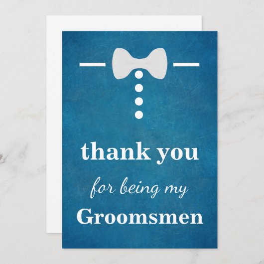 Merci pour être mes garçons d'honneur (Devant / Derrière)