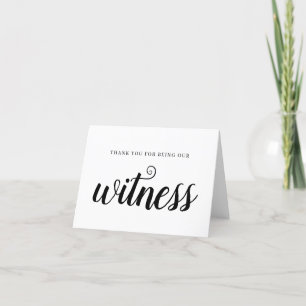 Merci Pour Être Notre Carte Mariage Témoin