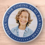 Merci Pour Être Venu À Mon Bar Mitzvah Photo<br><div class="desc">Ce design simple et classique est composé de typographie serif et d'ajouter une photo personnalisée. Merci d'être venu à Bar Mitzvah.</div>