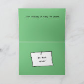 Merci... Pour Faciliter La Laisser Carte (Intérieur)