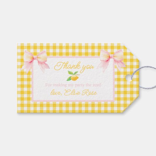 Merci pour faire de ma fête les étiquettes cadeaux (Devant (Horizontal))