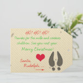 Merci pour la carte de balise Milk & Cookies From  (Debout devant)