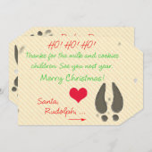 Merci pour la carte de balise Milk & Cookies From  (Devant / Derrière)