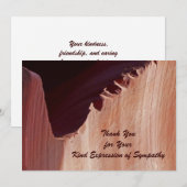 Merci pour la carte de note de canyon Abstraite Sy (Devant / Derrière)