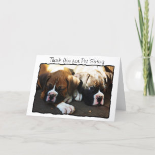 Merci pour la carte de voeux pour animaux de compa