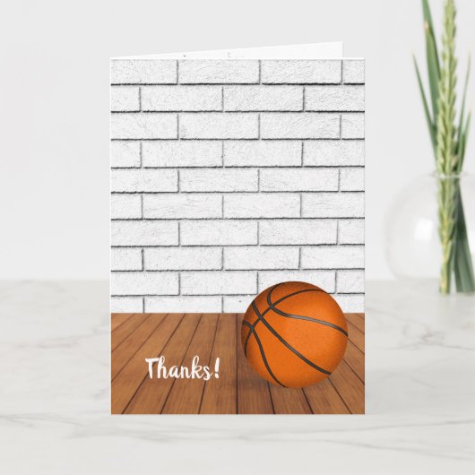 Merci Pour La Carte D'Entraîneur De Basketball (Devant)
