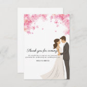 Merci pour la carte d'invitation à venir (Devant / Derrière)