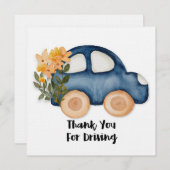 Merci pour la conduite en service carte plat (Devant / Derrière)