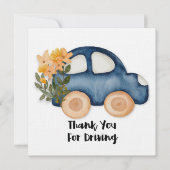 Merci pour la conduite en service carte plat (Devant)