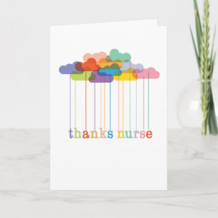 Merci pour la journée des infirmières, nuages arc-