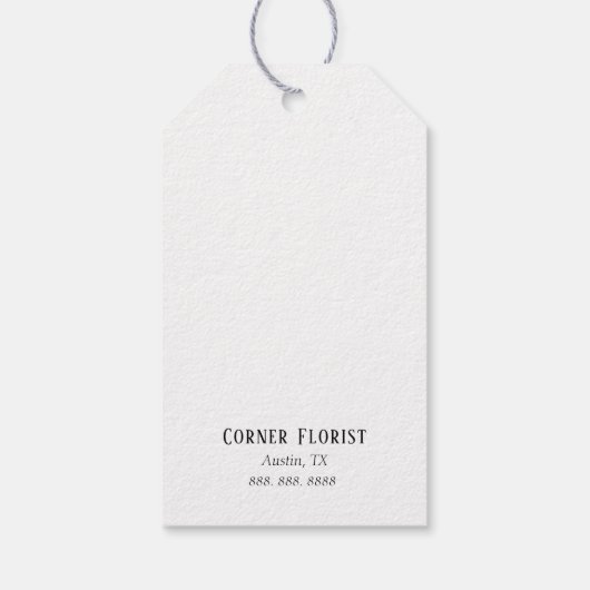 Merci pour la prise en charge des étiquettes cadea (Dos)