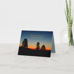 Merci pour la sympathie, carte Sierra Sunrise Note