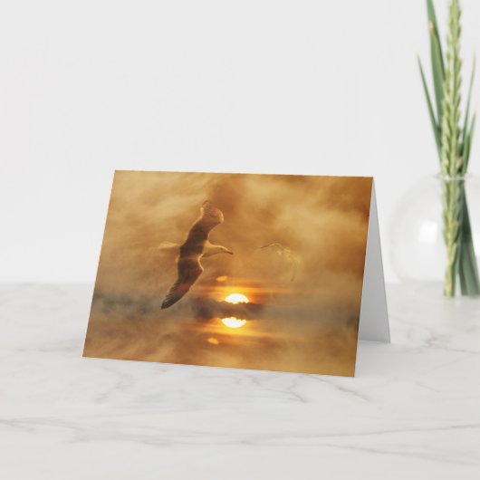 Merci pour la Sympathie, cartes de support Sea Bir (Devant)