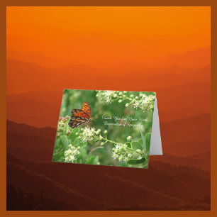 Merci pour la Sympathie, Papillon orange