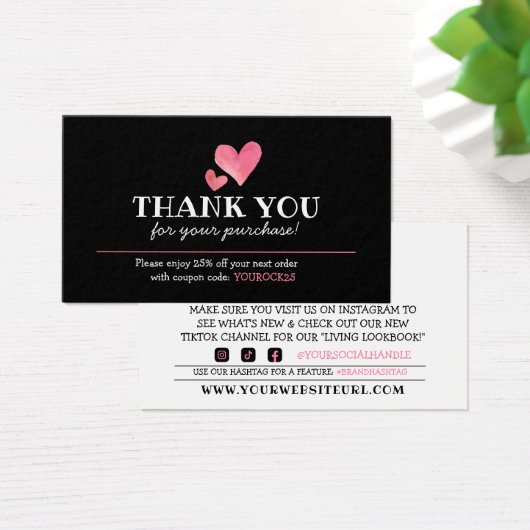 Merci pour l'achat de la réduction client Heart (Bureau)