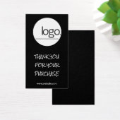 MERCI POUR L'ACHAT DE LOGO NOIR PACKAGE INSÉRER (Bureau)