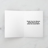 Merci pour l'AIDE ! Cartes de vœux Floraisons (Intérieur)