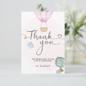 Merci pour l'aventure en montgolfière rose (Debout devant)