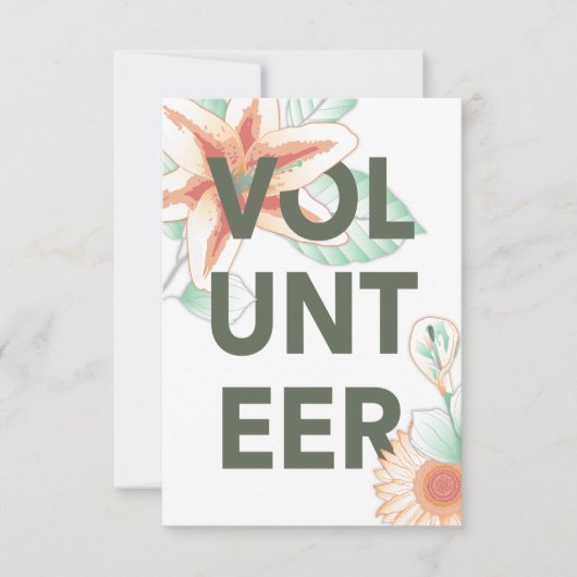 merci pour le bénévolat (Devant)