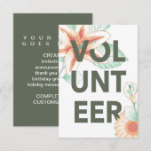 merci pour le bénévolat (Devant / Derrière)