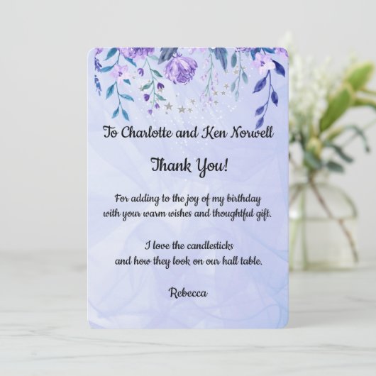 Merci pour le cadeau (Debout devant)