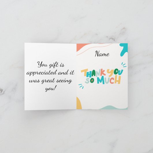 Merci pour le cadeau bébé ! (Intérieur)