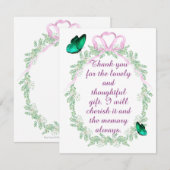 MERCI POUR LE CADEAU, CARTE (Devant / Derrière)