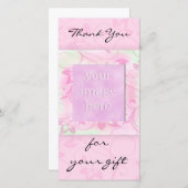 Merci pour le cadeau - photocard rose (Devant / Derrière)