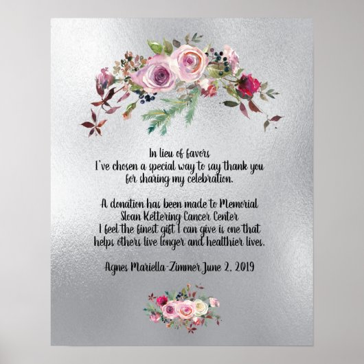 Merci pour le don d'une affiche Angela (Devant)