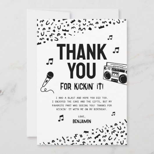 Merci pour le lancer avec moi 90s Hip hop (Devant)