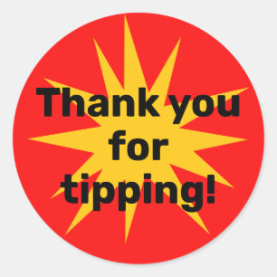 Merci pour le pourboire ! Stickers Starburst