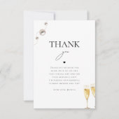 Merci pour le Prosecco de Perles Mariage (Devant)