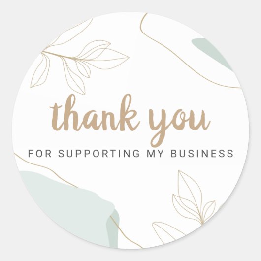 Merci pour le support de mes autocollants d'entrep (Devant)