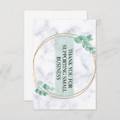 Merci pour le support des petits cartes de visite (Devant / Derrière)