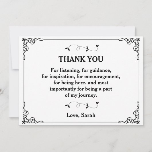 Merci Pour l'écoute, pour la carte de guidage (Devant)