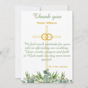 Merci Pour L'Embauche De La Carte Mariage Américai