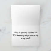 MERCI POUR LES 25 ANS D'ANNIVERSAIRE DE MARIAGE (Intérieur)