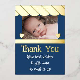 Merci pour les cadeaux pour la nouvelle carte bébé