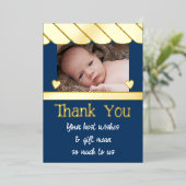 Merci pour les cadeaux pour la nouvelle carte bébé (Debout devant)