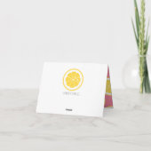 MERCI POUR LES COEURS DE CITRON JAUNE ET ROSE (Dos)