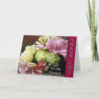 Merci pour les fleurs - fleurissez la carte de