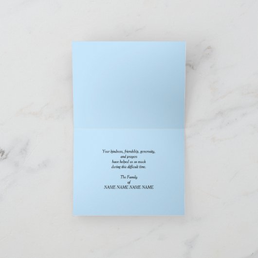 Merci pour les fleurs funéraires, Réflexion du lac (Intérieur)