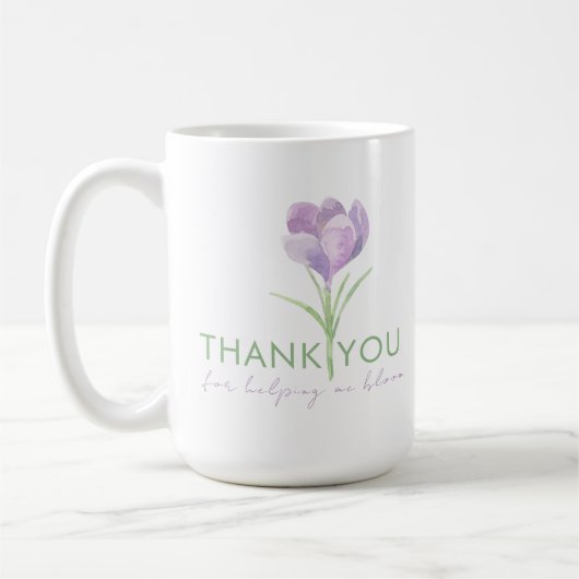 Merci Pour M'Aider À Bloom Mug (Gauche)